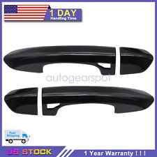 For 2015-2021 Ford Mustang GLOSS BLACK Car Door Handle Trim Cover Exterior 2X picture