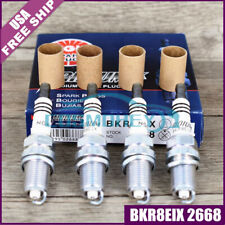 Set of 4 NGK BKR8EIX 2668 Iridium Spark Plugs Racing Colder Genuine New US picture