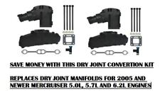 MerCruiser Dry Joint V8 Exhaust Manifold Riser Kit elbow package 2005+ 5.0 5.7 L picture