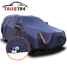 17ft Full Car Cover Universal SUV Fits PEVA Waterproof Auto Protection with Lock picture