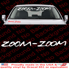 Large Zoom-Zoom Windshield Sticker Vinyl Die Cut Decal Zoom Zoom Banner FY089 picture