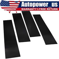 Glossy Black Pillar Posts Door Cover Trim For FORD 2004-2014 F150 Super Crew Cab picture