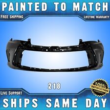 NEW Painted *218 Black* Front Bumper Cover for 2015 2016 2017 Toyota Camry picture