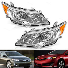 Fit For 2012-14 Toyota Camry Hybrid Reflector Projector Halogen Headlights Pair picture
