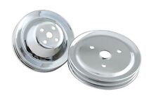 Mr. Gasket 4961 Chrome Pulley Set - Two Groove Upper & Lower Pulleys picture