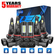 For 2005-2007 Ford Five Hundred LED Headlight Bulbs Kit Hi / Lo Beam + Fog Light picture