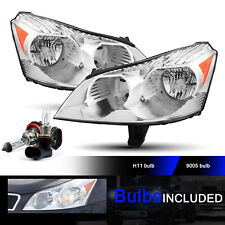 for 2009-2012 Chevy Traverse LS LT Chrome Headlights Headlamps L+R w/ Bulb 09-12 picture