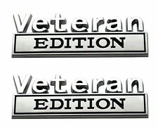2pcs Veteran Edition Emblem Badge Car Truck Rear Tailgate Sticker Decal Alloy picture