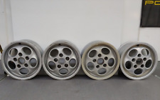 NICE SET OF 4 USED ORIGINAL PORSCHE 924S 944 7JX15 PHONE DIAL WHEELS picture