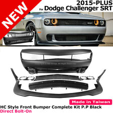 Challenger 2015-2020 SRT Models HC Style Front Bumper Cover Hellcat Complete Set picture