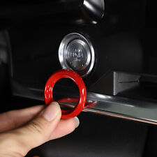 Red ABS Interior Engine Start Button Ring Cover Trim for Corvette C8 2020-2024 picture