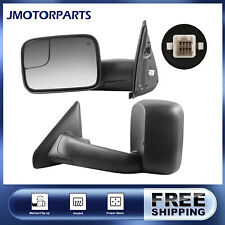 Left & Right Power Heated Tow Mirrors For 02-08 Dodge Ram 1500 03-09 2500 3500 picture