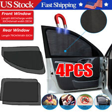 4X Magnetic Car Side Front Rear Window Sun Shade Cover Mesh Shield UV Protection picture