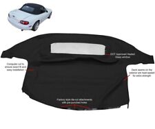 Fit: Mazda Miata Soft Top & Heated Glass Window 1990-2005 Black Cabrio picture