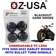 Dark Smoke Turn Signal Lens blinker cover Harley FXD FXS FLST FLHTC FLTR dyna XL picture