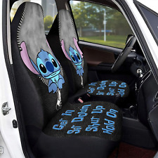 Cute Stitch Get In Sit Down Shut Up Hold On Car Seat Covers picture