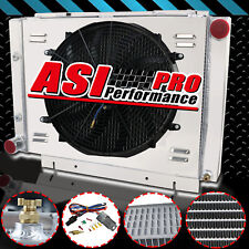 ASI 4 Row Aluminum Radiator+Fan Shroud For 1960~1963 1962 Ford Galaxie 500XL picture