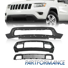 3PCS Front Bumper Cover Kit For Jeep Grand Cherokee 2014 2015 2016 Factory Style picture