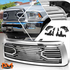 For 10-18 Dodge Ram 2500 3500 Badgeless Big Horn Style Front Bumper Grill Chrome picture