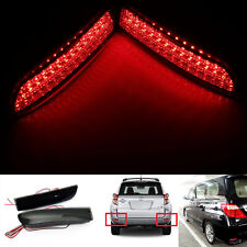 2X SMOKE LENS LED REAR BUMPER REFLECTOR STOP BRAKE LIGHTS FOR 2008-2014 SCION XD picture