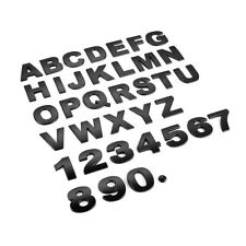 25mm Metal Emblem Chrome Silver Matte Black Car Sticker Letter Alphabet Number picture