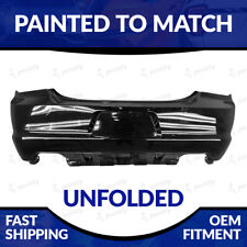 NEW Painted 2011-2014 Dodge Charger Non-SRT8 Unfolded Rear Bumper W/O Snsr Holes picture