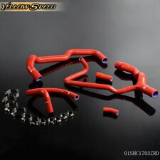 Fit For 95-04 Peugeot 306/406 2.0L Red Silicone Radiator Hose Pipe Clamps Kit picture