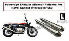 Powerage Exhaust Silencer Polished For Royal Enfield  Interceptor 650 picture
