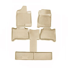 OMAC Floor Mats Liner for GMC Yukon XL 2007-2014 Beige TPE All-Weather 6 Pcs picture