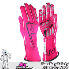 K1 RaceGear Track 1 Nomex® Racing Gloves SFI 3.2A/5 Fluorescent Pink picture