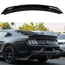 1PCS Gloss Black For Ford Mustang GT350 Rear Trunk Spoiler Wing Flap LED 2015-21 picture