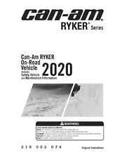 Can Am Owners Manual Book 2020 Ryker 600, Ryker 900 & Ryker 900 Rally Edition picture