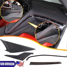 4PCS ABS Carbon Fiber Air Conditioning Side Panel Trim For Corvette C8 2020-23 picture