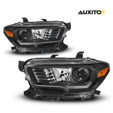 For 2016 17-2022 Toyota Tacoma Halogen Headlight Assembly w/o LED DRL Pair Sets picture