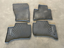 11-18 Porsche Cayenne Front Rear All Weather Floor Mat Rubber Cover Set 1419 OEM picture