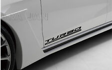 TURBO Sport Decal Sticker Limited Edition car racing stripe emblem logo PAIR picture