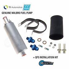 GENUINE WALBRO/TI GSL392 Inline External Fuel Pump + 6AN Fittings + Install Kit picture