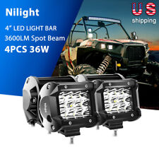 Nilight 4PCS 36W LED Light Bar for Jeep Truck ATV Off-Road Triple Row 3600LM 4