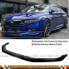 1pc Full length GT Style Front Bumper Chin Lip Splitter For 2018-20 Honda Accord picture