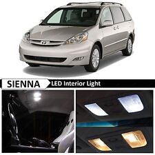19x White Interior LED Light Replacement Package Kit Fit 2004-2010 Toyota Sienna picture