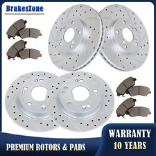 Fit for 2.4L Honda Accord 2003-2007 282mm Front & 260mm Rear Brake Rotors Pads picture