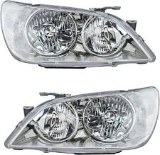 2001-2005 Factory Chrome OE Headlight Assembly Pair for Lexus IS300 Left+Right picture