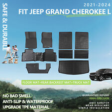 For 2021~2024 Jeep Grand Cherokee L Floor Mats Cargo Mats Trunk Mat Cargo Liners picture