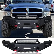 For 2002-2005 Dodge Ram 1500 Steel Front Bumper with D-Rings and Winch Seat picture