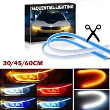 2X White 30 CM Car Flexible Tube LED Strip Daytime Running DRL Light Headlight picture