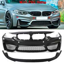 M3 (F80) Style Front Bumper +lip Fit for BMW 3-Series F30 Sedan W/PDC 2012-2018 picture