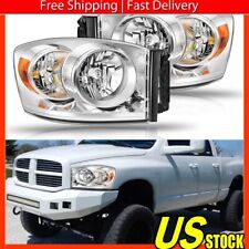 Fits 2006 2007 2008 Dodge Ram 1500 2500 3500 Headlights Headlamps Left+Right picture