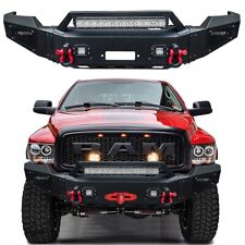 Vijay  For 2002-2005 Dodge Ram 1500 Front Bumper With Winch Plate&LED Lights picture