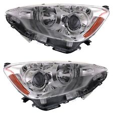 Headlight Assembly Set For 2012 2013 2014 Toyota Prius C Left Right With Bulb picture