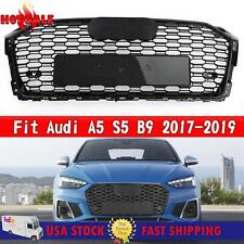 🔥FOR AUDI A5 S5 B9 2017-2019 FRONT BUMPER GRILLE HONEYCOMB HOOD GRILL RS5 STYLE picture